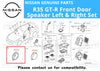 Nissan GT-R 2 x Front Door Speaker Left & Right Set