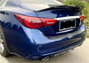 Infiniti Q50 Sedan 4DR Glossy Black Rear Spoiler PSM Style Wing (2014-2024)