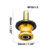 Motorcycle Gold Tone 2 x 10mm Swing Arm Spool Rear Stand