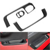 Fiat 500 Carbon Fiber Inner Door Armrest Handle Trim (2012-2015)