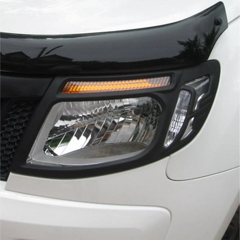 Ford Ranger PX T6 Matte Black Headlight Taillight Lamp Covers (2011-2015)