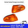 LH+RH Corner Lights Signal Lamp Fits Mitsubishi Lancer Mirage Sedan 1992-96 D05