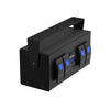 Boat Car RV SUV 4 Gang Rocker Switch Box 12V/24V ON Off w/ Voltmeter