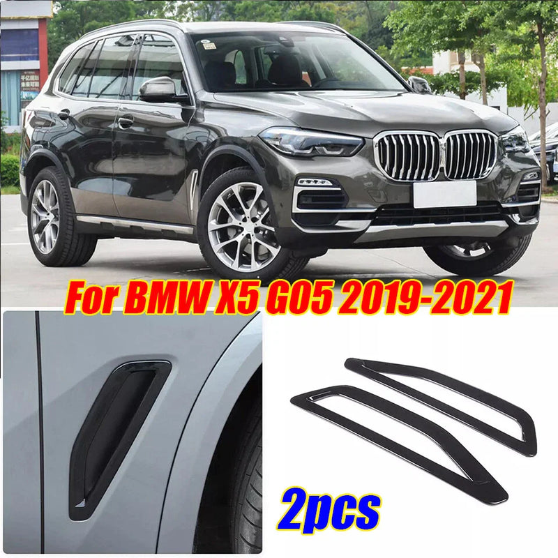 BMW X5 G05 Gloss Black ABS Fender Side Air Vent Outlet Trim (2019–2021)
