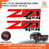 Holden Colorado RED BLACK Z71 4x4 Side Body Rear Sticker Decal (03-11)