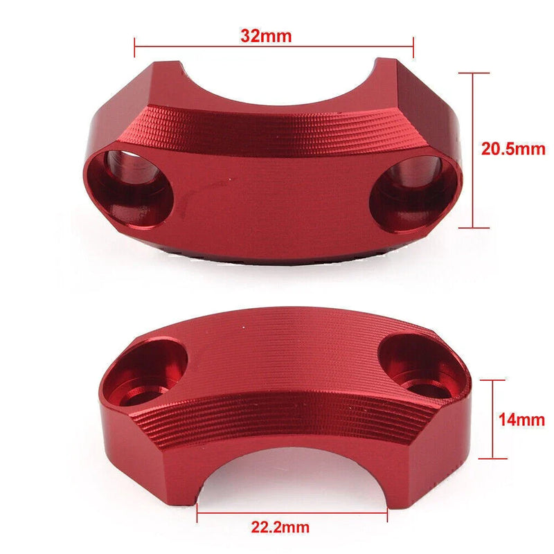 Motocross MX 22mm Master Cylinder Perch Clamp Cover Orange