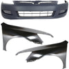 Front Fender Kit For 2003-2005 Honda Accord Primed Steel