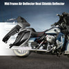 Harley Davidson Street Glide Gloss Black 1 Pair Mid Frame Air Deflector