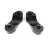Harley Wide Glide, Softail, Dyna 2 x Black Handlebar Riser Clamp Kit (2006-2023)