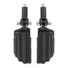 Harley Softail Black Rear Passenger Footpegs Support Mount (2000-2006)