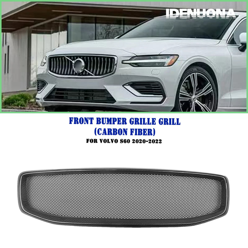 Volvo S60 Carbon Fiber Front Bumper Grille Mesh (2020-2022)