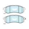 Triton MK 2.8L 4M40 4M40T 4WD Front Disc Brake Pad Set (2001-2006)