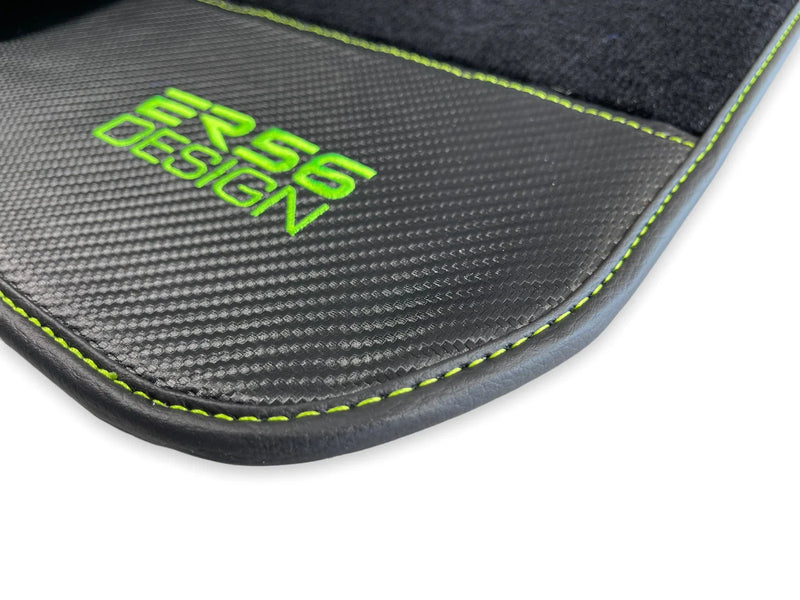 BMW M6 Series F12 F13 Carbon Fiber Leather Floor Mats (2012-2019)