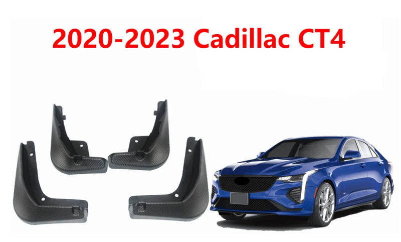 Cadillac CT4 (2020-2023) - 4 pcs Mud Flaps Splash Guards (2020-2023)