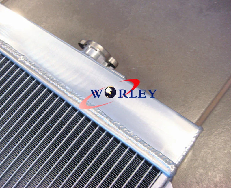 Holden V8 Chevy Motor Universal 3Cores Alloy Aluminum Radiator + Fan