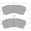 Kia Carens Front Disc Brake Pad Set 1.8L TB (2000-2002)