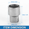 Porsche Wheel Lock Lugnut 9/10 inch Anti-theft Screw Nut Removal Key Socket