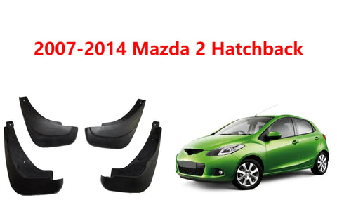 2007-2014 Mazda 2 M2 Hatchback Mud Flaps Splash Guards (2007-2014)