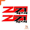 Holden Colorado RED BLACK Z71 4x4 Side Body Rear Sticker Decal (03-11)