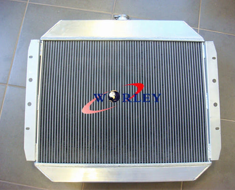 Ford F100 F150 F250 F350 Bronco 3 Row Aluminum Radiator + Fan (67-81)