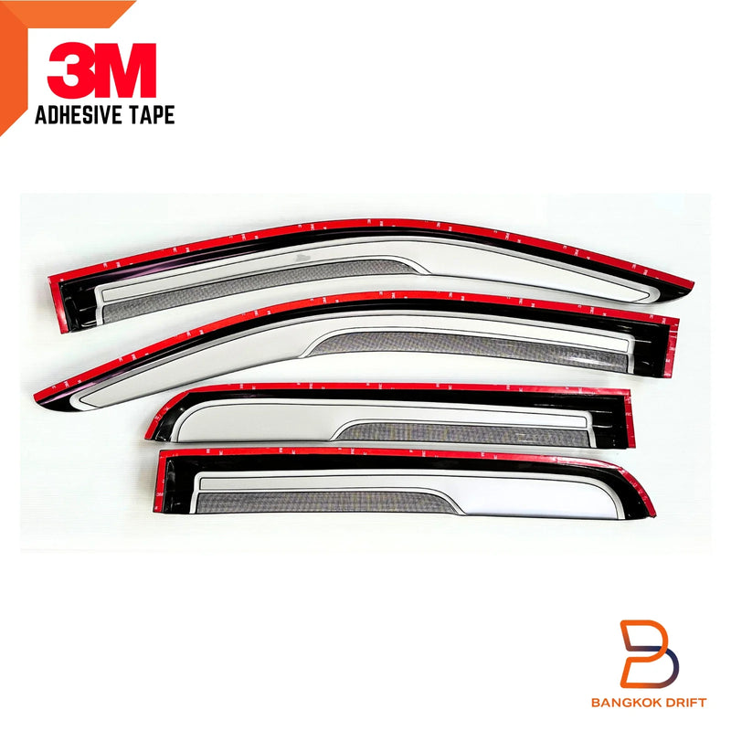 Isuzu D-Max Silver Visor Shield Wind Deflector (2012-2019)