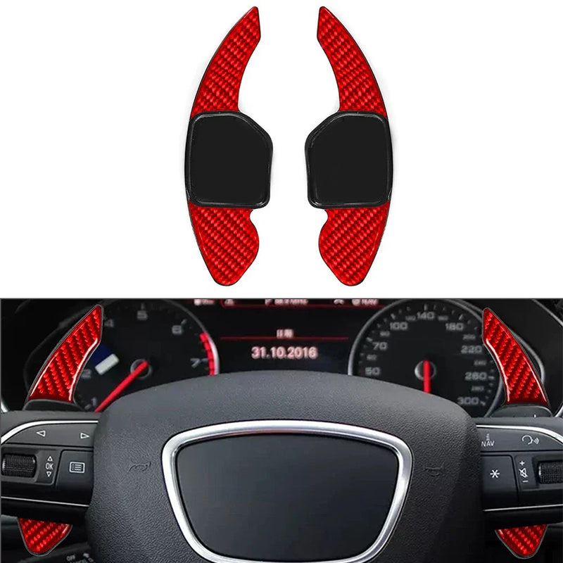 Audi A3 A4 A5 A6 A7 A8 Q5 Q7 S3 S5 Steering Wheel Shift Paddle Extensions  Red
