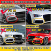 Front Bumper Fog Light Grille Cover 2 x Fits Audi S5 A5 S-Line (2013-2016)