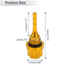 Engine Crankcase Gold Tone for Motorcycle 1 x Dipstick Cap Plug