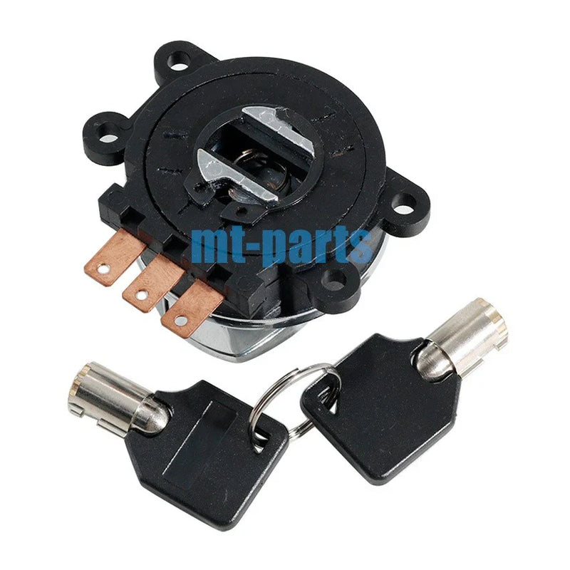 Harley-Davidson Dyna Glide Super Glide Chrome Ignition Key Switch (97-00)