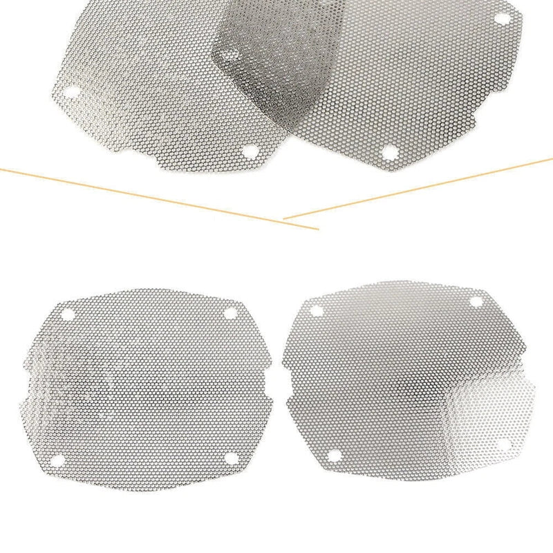 Harley Dresser FLH / T Electra Glide 2 x Chrome Front Mesh Speaker Grilles