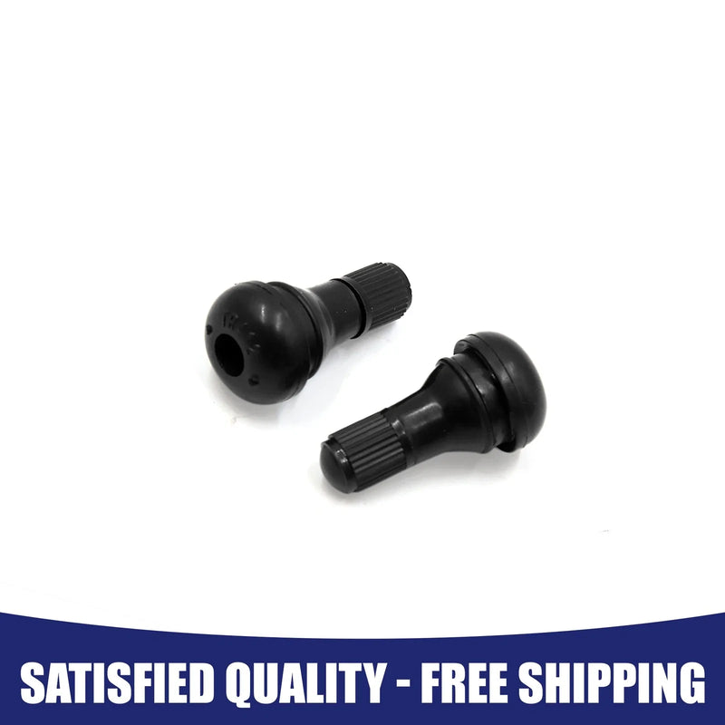 Universal 2 x Rubber Motorcycle Tubeless Tire Valve Stems with Dust Cap