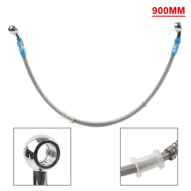 Motorcycle 90cm Braided Steel Brake Clutch Oil Hose Line