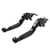 Yamaha FZ07 FZ09 MT07 MT09 XSR900 Black CNC Extendable Brake Clutch Levers