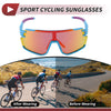 Motorcycle Riding Goggles Multicolor Lens Blue Frame Shades Glasses
