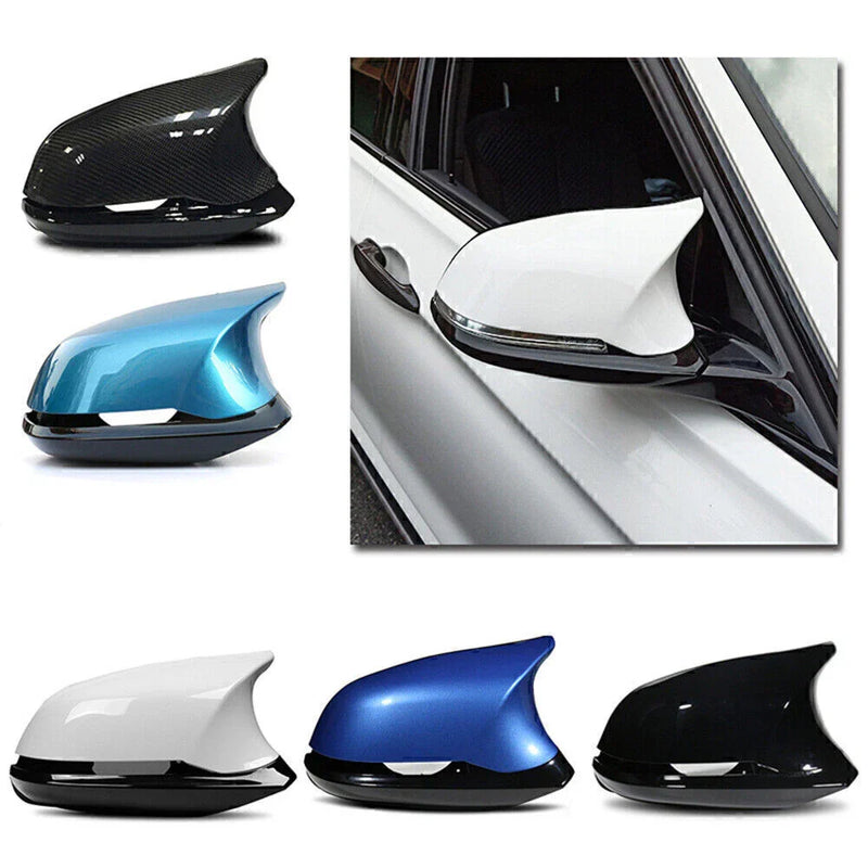 BMW F20 F22 F30 1 Pair Carbon Fiber Look Rearview Mirror Covers (2012-2019)