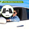 Chevy Silverado (2019-2024) Black 6 x Door Pillar Window Trim