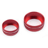 Honda Accord 5 x Red Dashboard Button Circle Covers (2018-2019)
