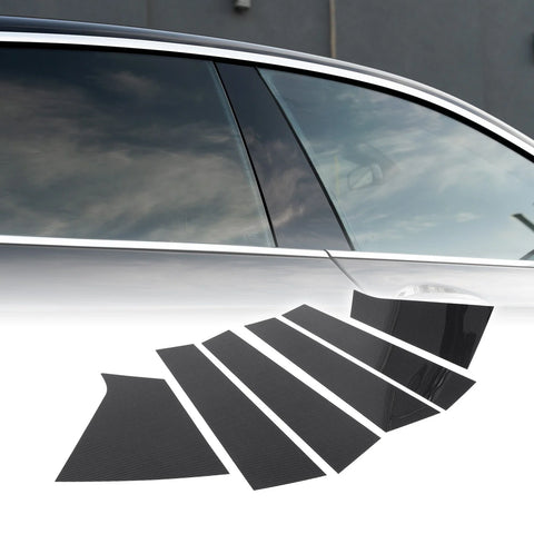 Chevrolet Malibu (2016-2021) Carbon Fiber Pillar Window Trim Cover 6x
