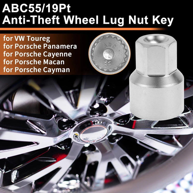 VW Touareg Locking Nut Key Socket Removal Tool Wheel Lock Lug Nut