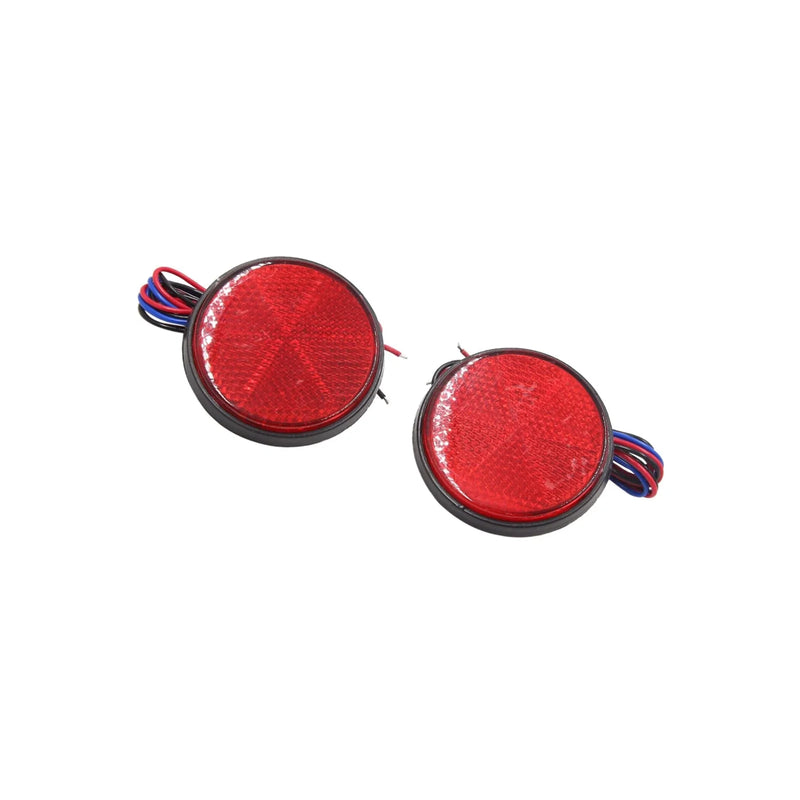 Motorcycle Rear Tail Brake Stop Lamp 2 x Red LED Light Reflector