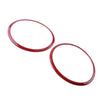 Jeep Wrangler JK Red Top Roof Speaker Trim Ring Covers (2007-2014)