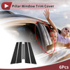 Lexus IS Black Door Pillar Window Trim (1999-2006)