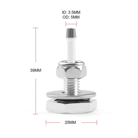 Turbocharger Silicone Pipe Boost Hose Nipple Vacuum Vac Gauge-Fitting