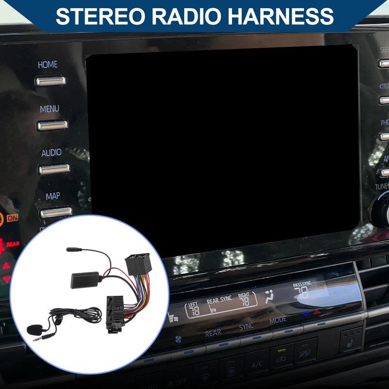 BMW E46 3 Series Stereo Radio Harness 16 Pin with Microphone (1998-2006)