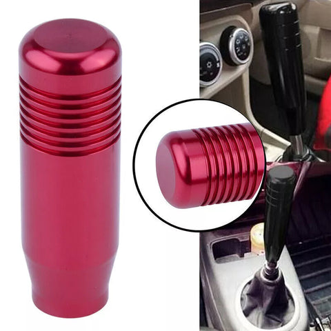 Auto - Red Universal Aluminum Manual Car Gear Shift Knob (Fits Most Models)