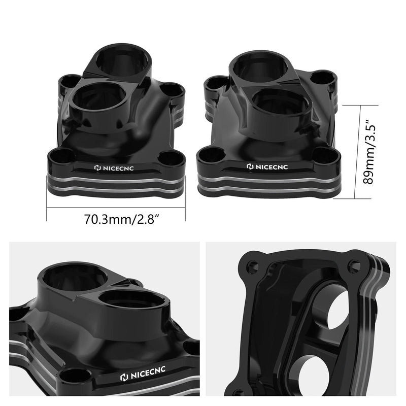 Harley Softail Slim FLSL Tappet Covers w/ O-Ring Kit (2018-2021)