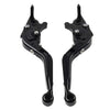 Yamaha FZ07 FZ09 MT07 MT09 XSR900 Black CNC Extendable Brake Clutch Levers