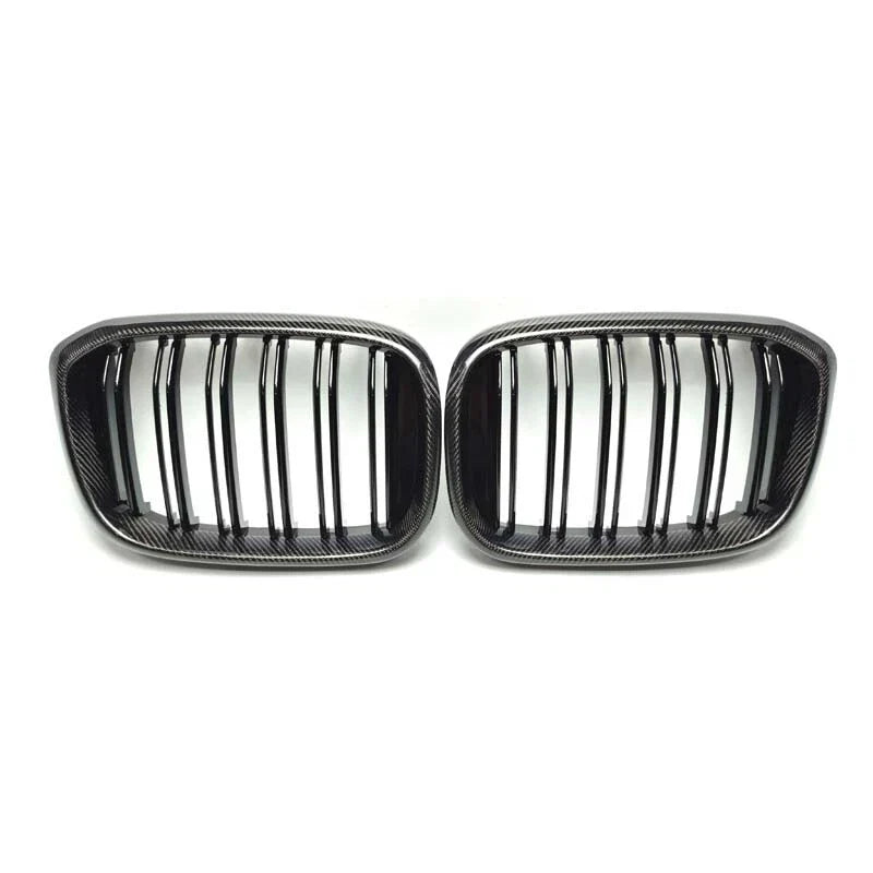 BMW X3 G01 X4 G02 2018-2021 Real Carbon Fiber Front Bumper Grille Mesh Trim