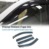 Jeep Compass Side Window Vent Visors Black Window Deflectors (2007-2016)
