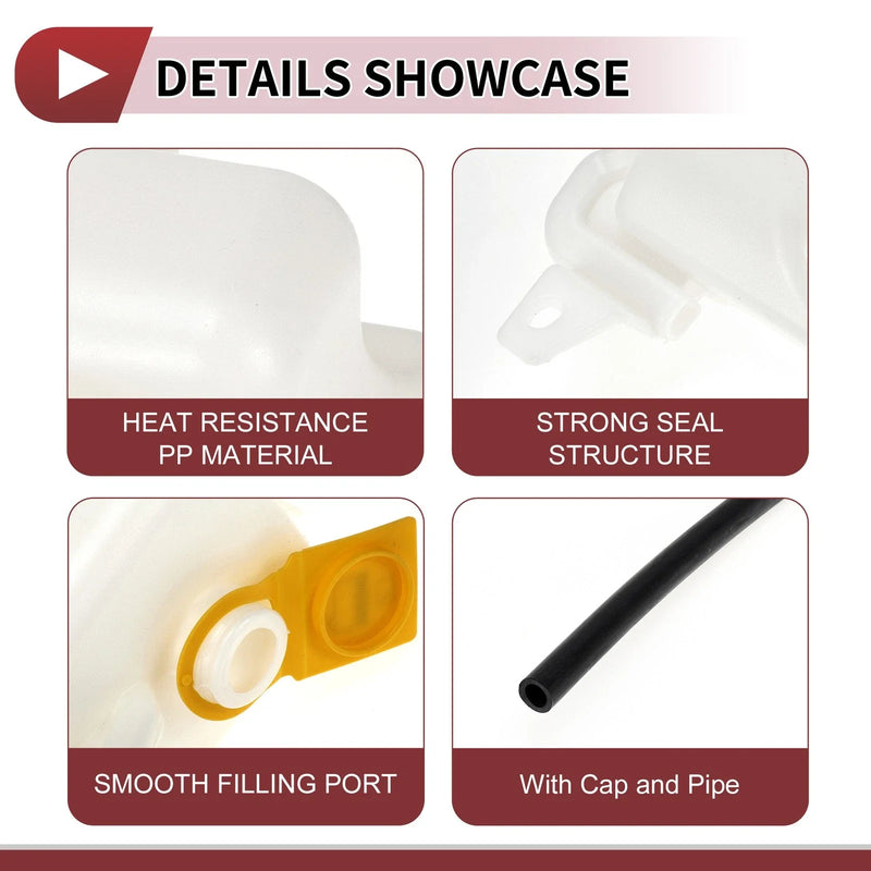 Jeep Compass Patriot Coolant Expansion Overflow Tank with Cap
